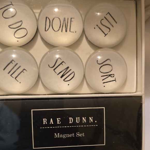 Rae Dunn Black and White Magnet Set - Picture 1 of 2